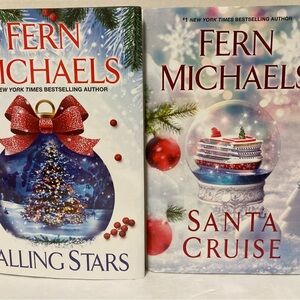 Lot Of 2 Fern Michaels Romance Novels Hardcover DJ Books Christmas Titles